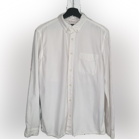 Zara Men’s - White Button Down Collared Shirt - Picture 1 of 8